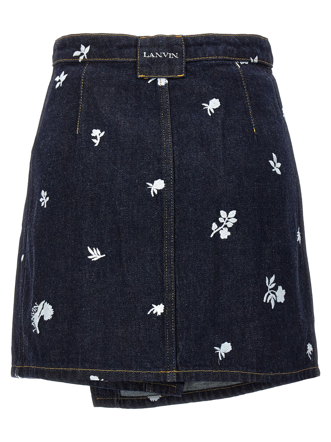 Lanvin All-Over Embroidery Skirt Gonne - Blu | 3c7ef43ac2c878723125acc5a295d1e3b76669b3
