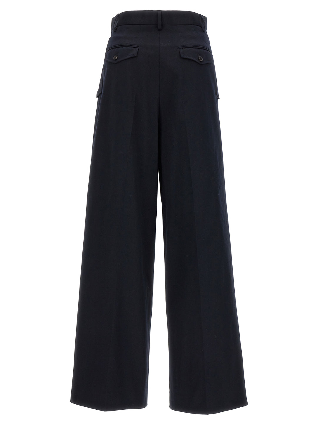 Lanvin Loose Leg Front Pleat Pantaloni - Blu | dcfc9b0719d6ae459b8cb45a92b87761bc4db49d