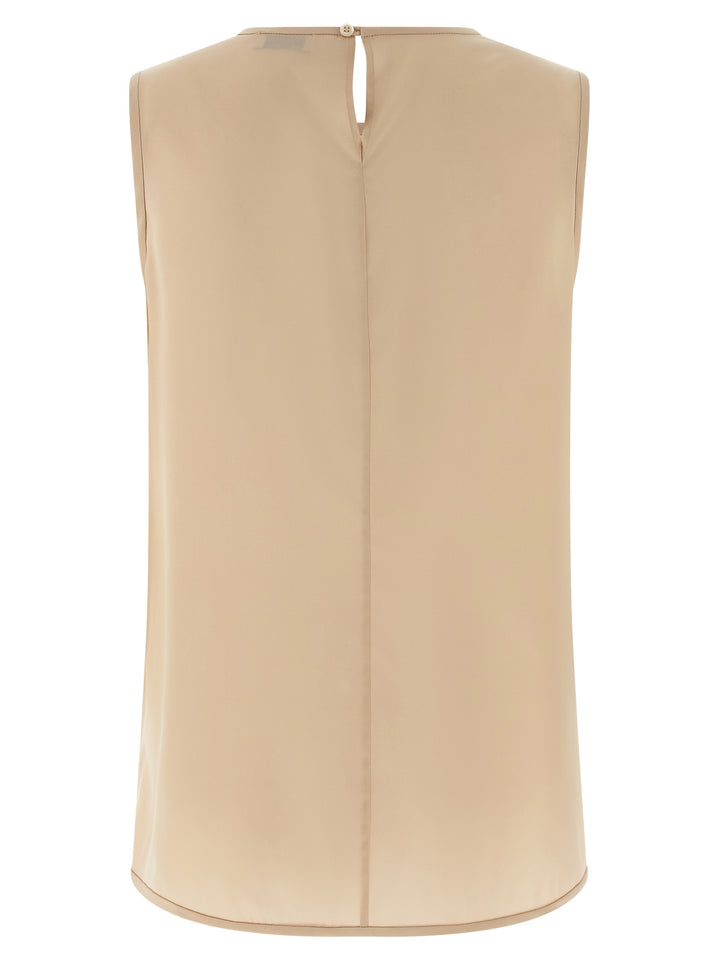 Peserico Silk Top Top - Beige | b7de548d2bff22423123a69b2d6838baebb31d48