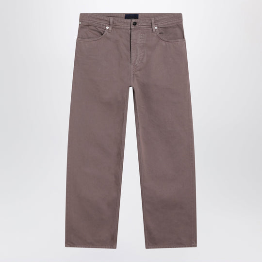 Purple/Grey Cotton Trousers