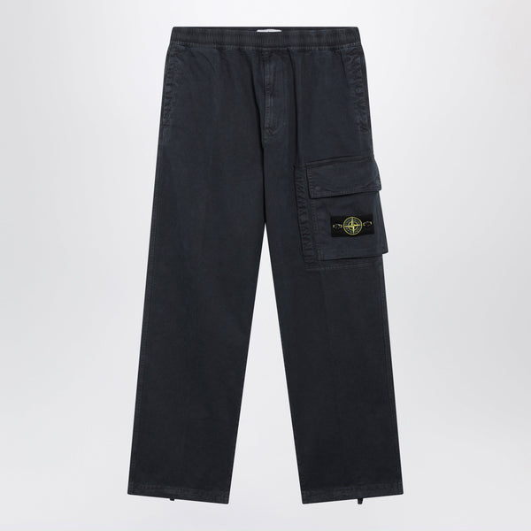 Navy Cotton Jogger Pants