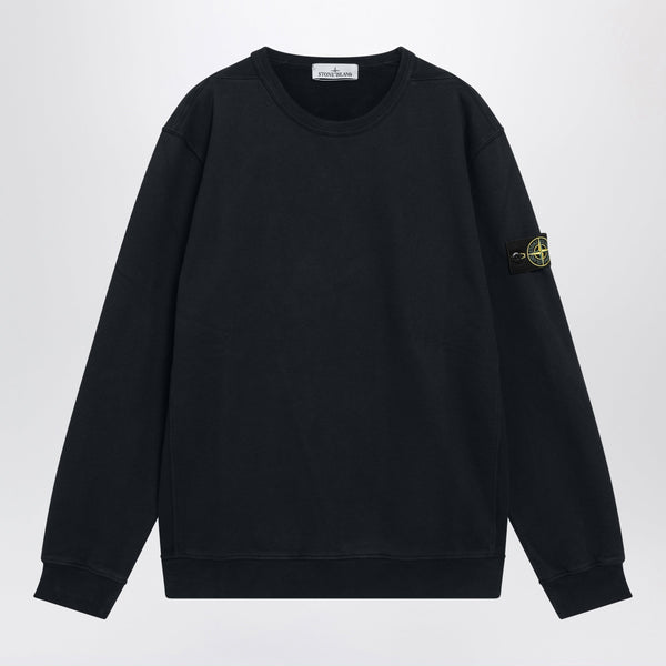Navy Blue Crewneck Sweatshirt In Cotton