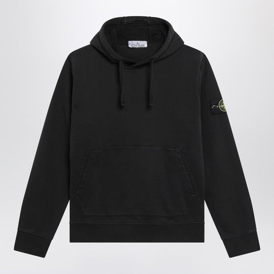Black Cotton Hoodie