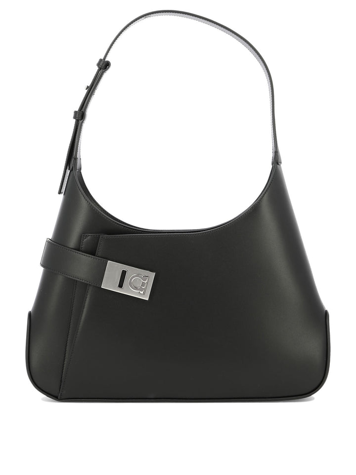 Ferragamo Hobo Borse a Spalla e Tracolla - Nero | 748806067af5b639663f79f70641cffd753513ab