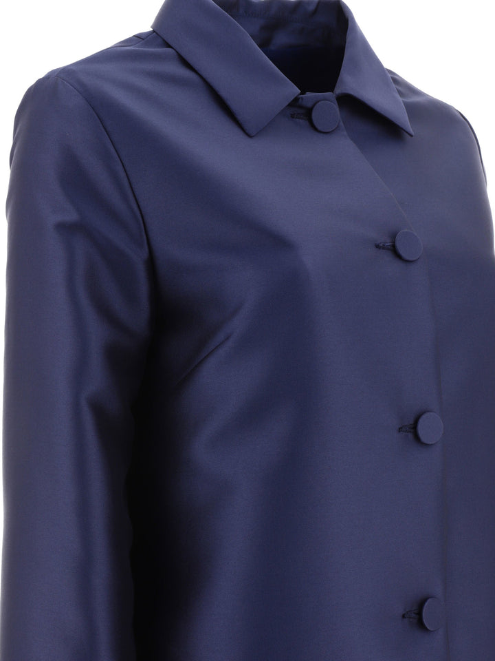 F.It Lighweight Single-Breasted Coat Jackets and Coats - Blu | ec89949085adc3872f612ab54ede077666b736cc