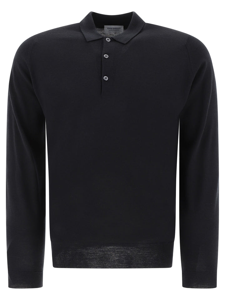 John Smedley Belper Polo shirts - Nero | 14df412f74c5d8c85f52cacd6d542abb5cd9c102