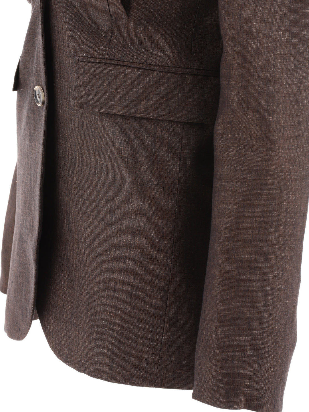 Loewe Linen Blazer Jackets and Coats - Marrone | 4712b149851077c1c8afdf2a8dd30dd140c8007d