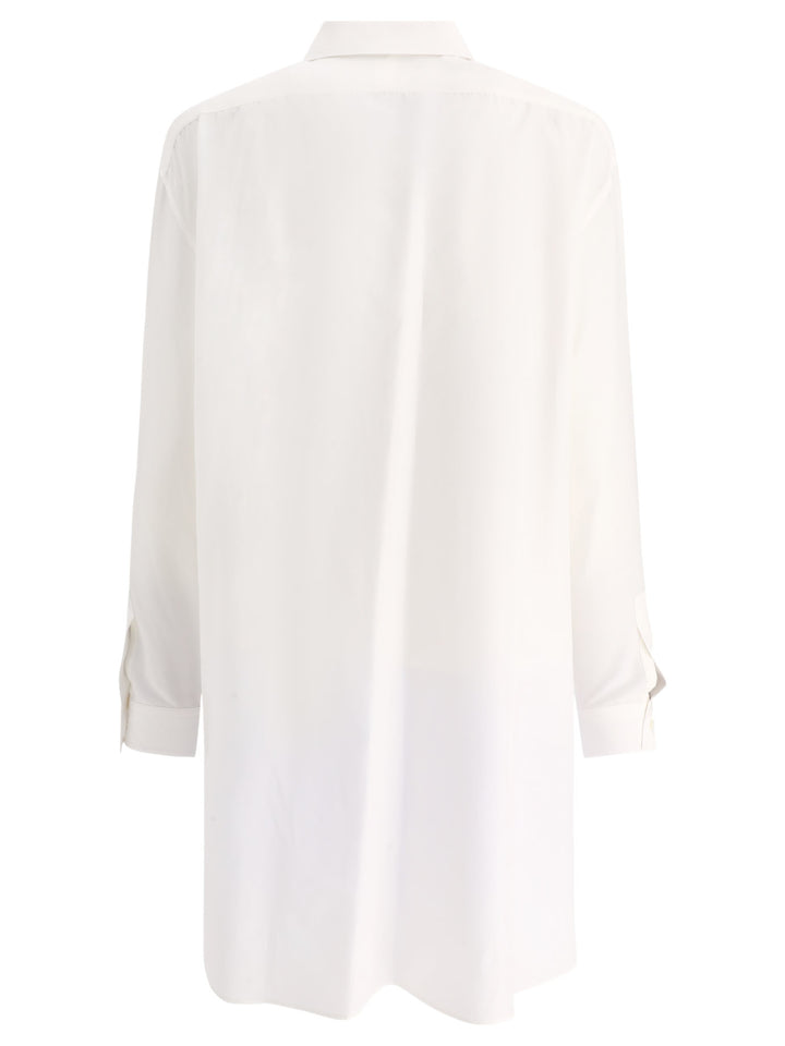 Loewe Double Layer Chemise Kleider Weiß