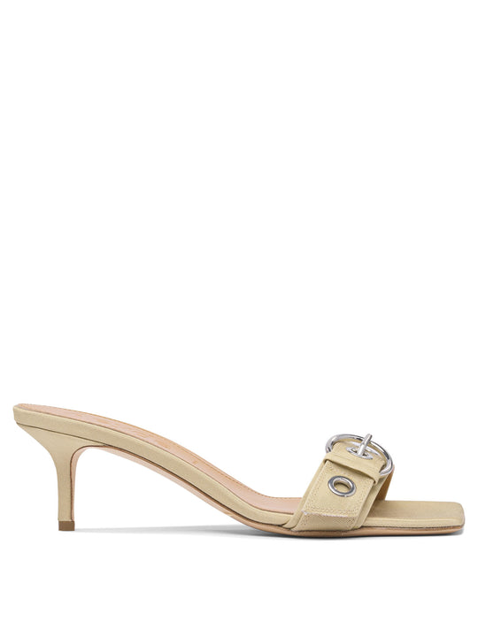 Ilvy Eyelet Grosgrain 55 Mm Sandali Beige