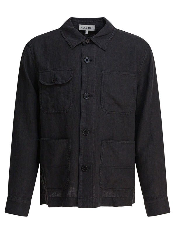 Linen Work Jacket Jackets And Coats Nero