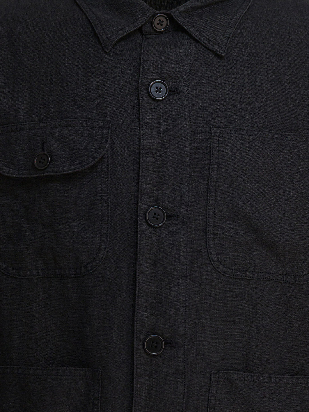 Alex Mill Linen Work Jacket Jackets and Coats - Nero | ac6110ccf9f0b65cf72a1abd1c2e60ef703c7911