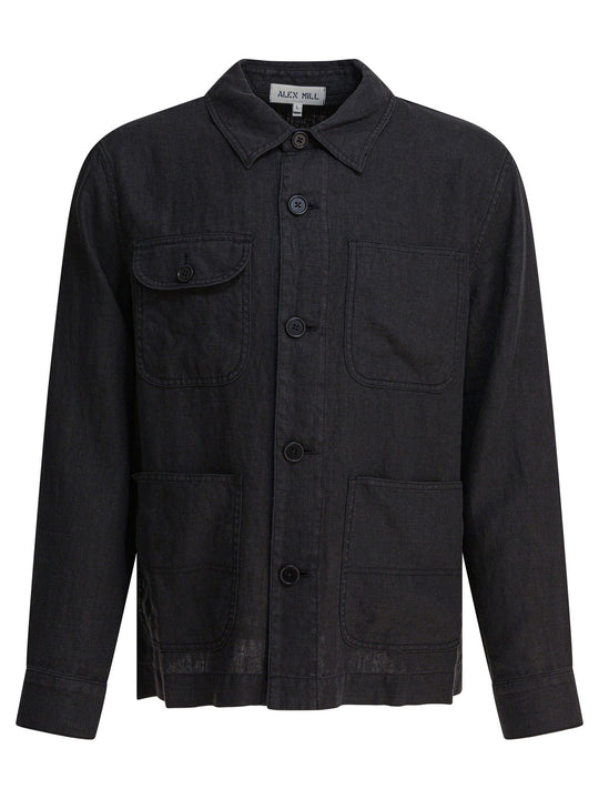 Linen Work Jacket Jackets And Coats Nero