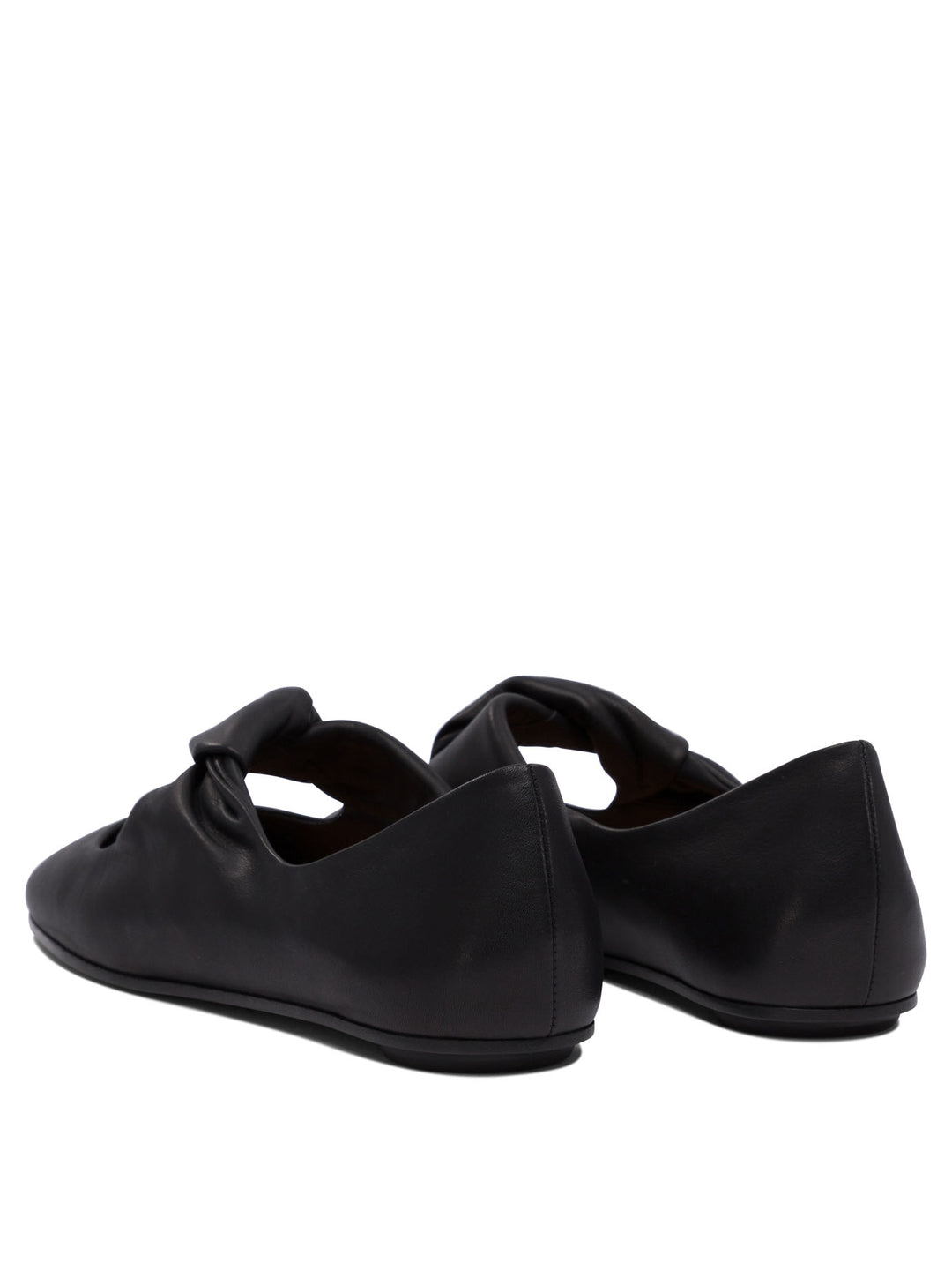 Alexander Mcqueen Twisted Detail Ballet Flats Ballerinas - Nero | cd2f16a8d0c6085a7bcc4905bae6ede2e25f2e19