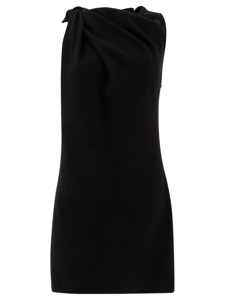 Alexander Mcqueen Knotted Detail Mini Dress Abiti - Nero | 33f17a64b9f48736b39b7f8b4099def2e8831f52