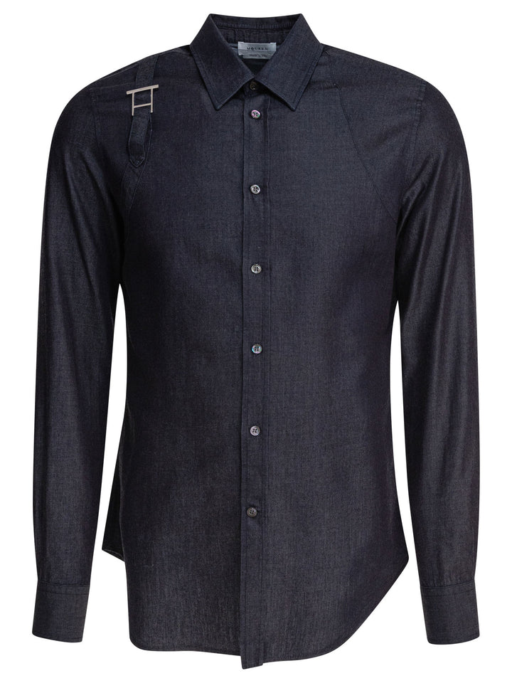 Alexander Mcqueen  Shirts - Blu | a8091510e24c901fc9aa30c29c893a692781f8a6