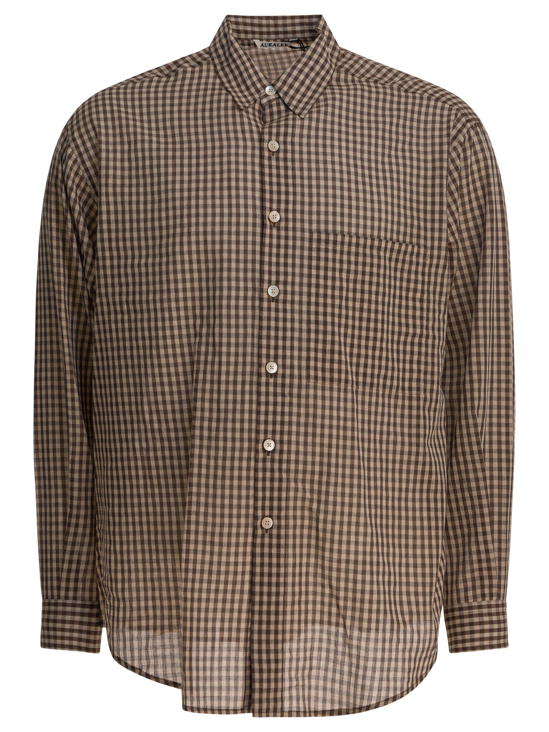 Auralee Airy Shirts - Marrone | bc8def475252e661bfbdbc9382fabdf58182af02