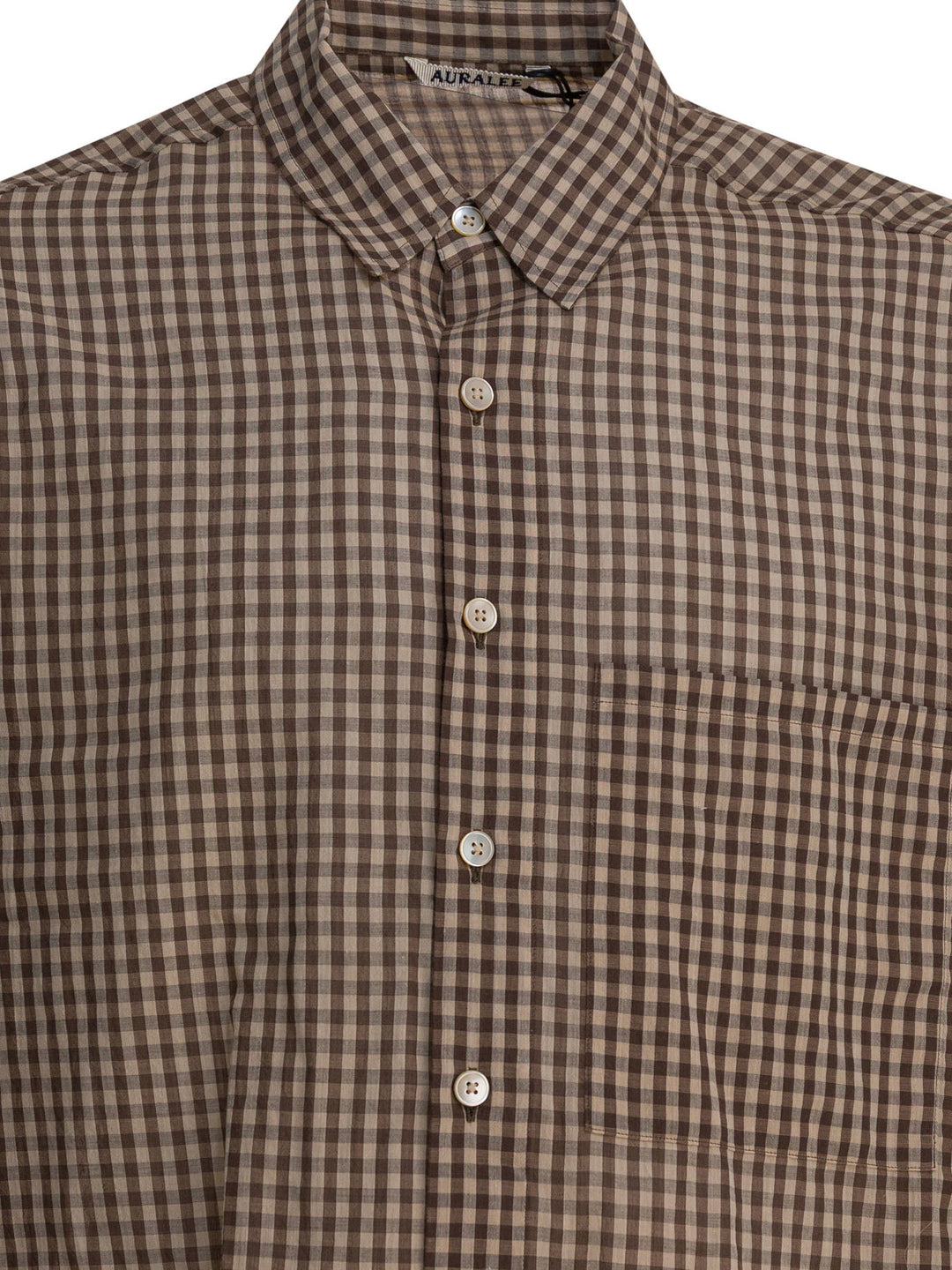 Auralee Airy Shirts - Marrone | 6ad35f84252d21a1bfdc8156327c5213876b2c37