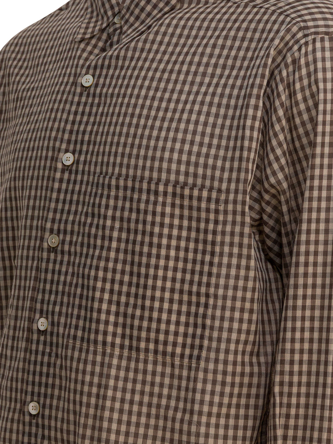 Auralee Airy Shirts - Marrone | e51a759483e9b58b2a3cb427baef49b2f3e553c8