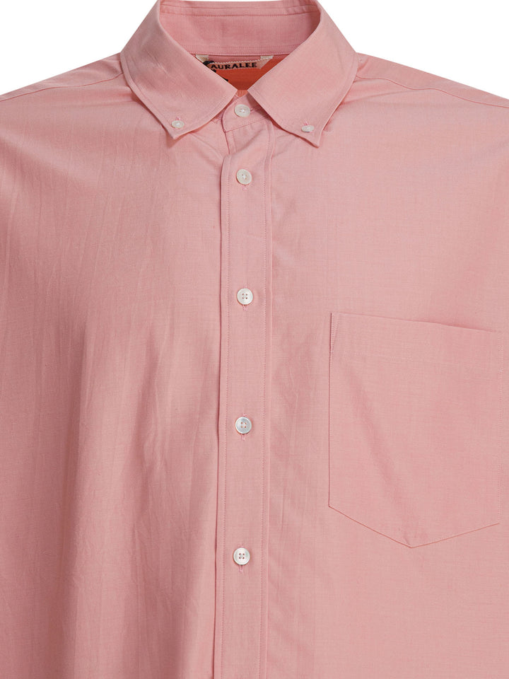 Auralee Silk Shirt Shirts - Rosa | 595040b44a760fb8d00f783cba83af97d43685d5