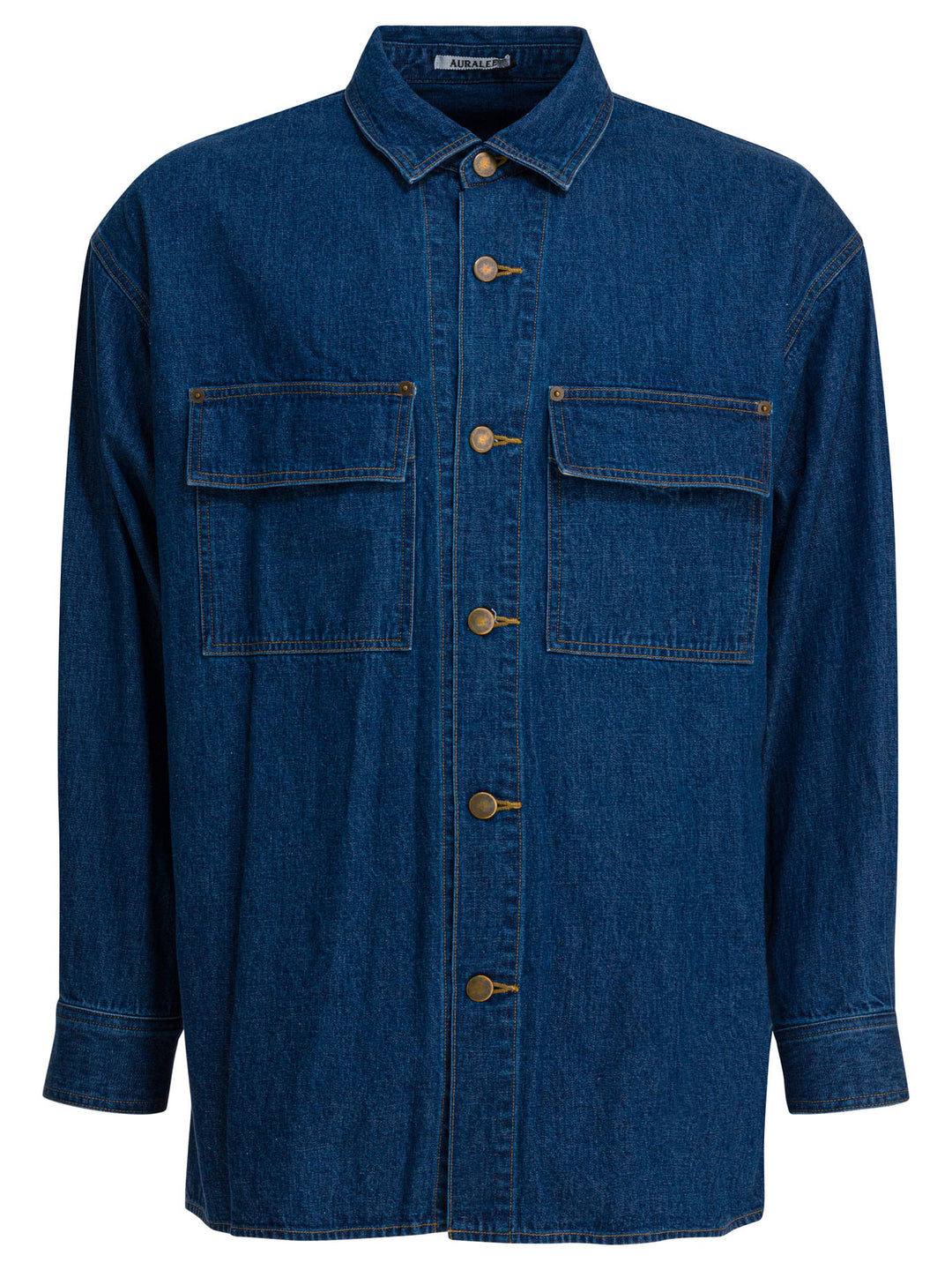 Auralee Selvedge Oz Shirts - Blu | 8b670d8b7f705838df8e2f84a34510f7d86d680b