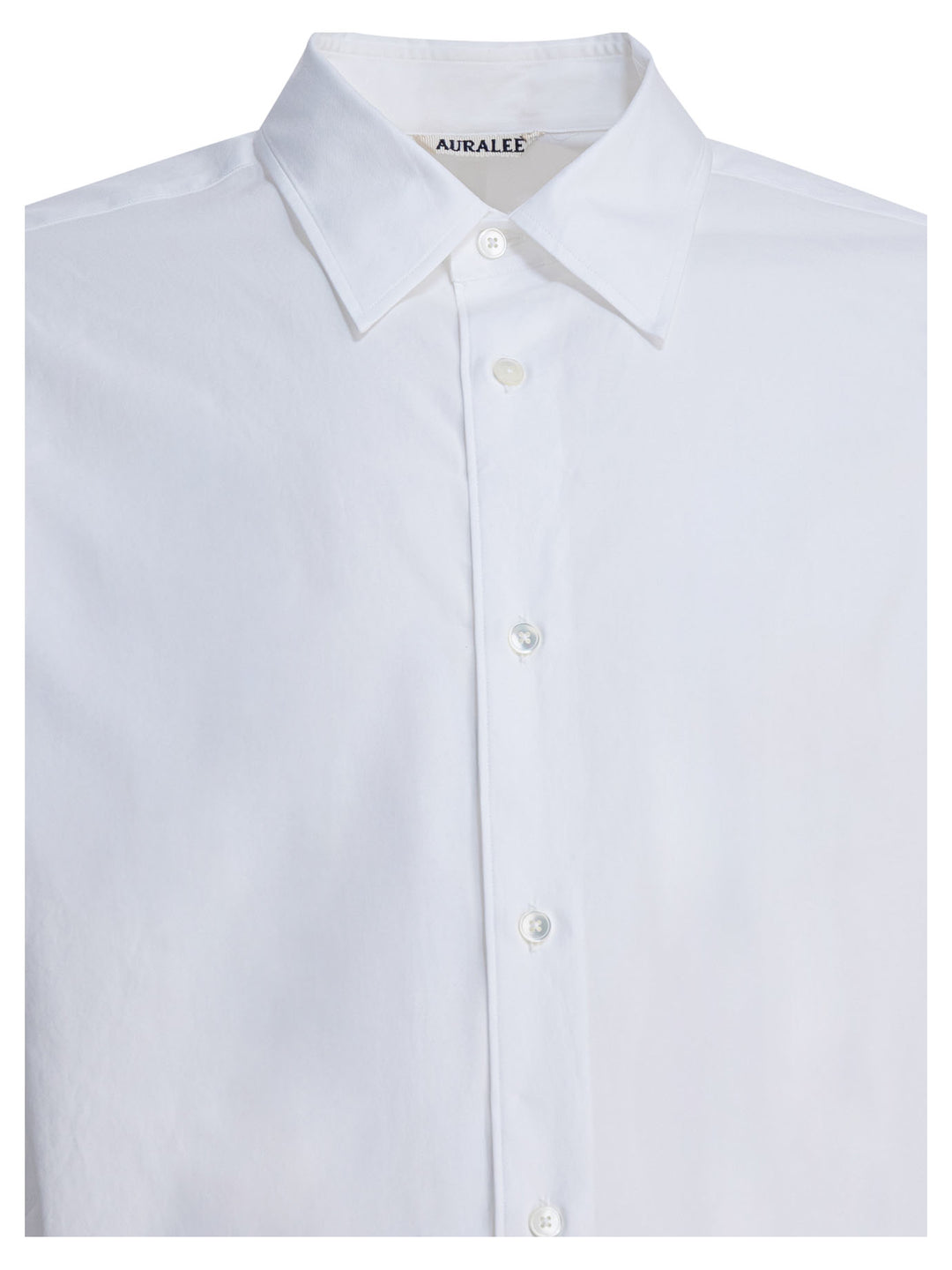 Auralee Cotton Shirt Shirts - Bianco | c860e54555a67122e74cbf33619227fd6ec8d1cf