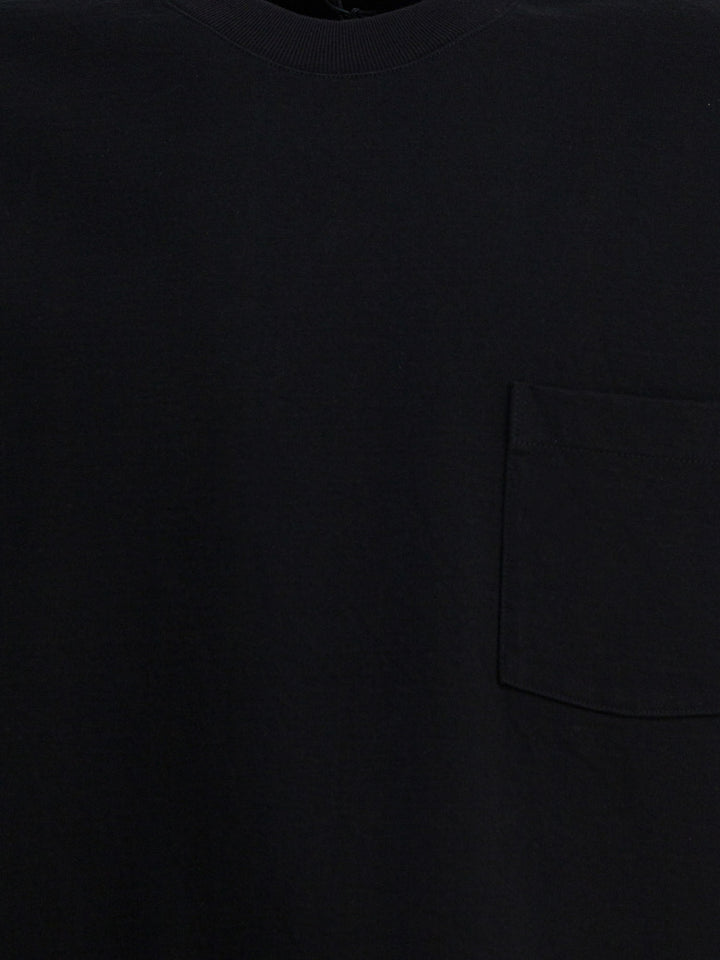 Auralee Cotton T-Shirt T-shirts - Nero | 778516ee8e60981befceabec0910514221d03af2