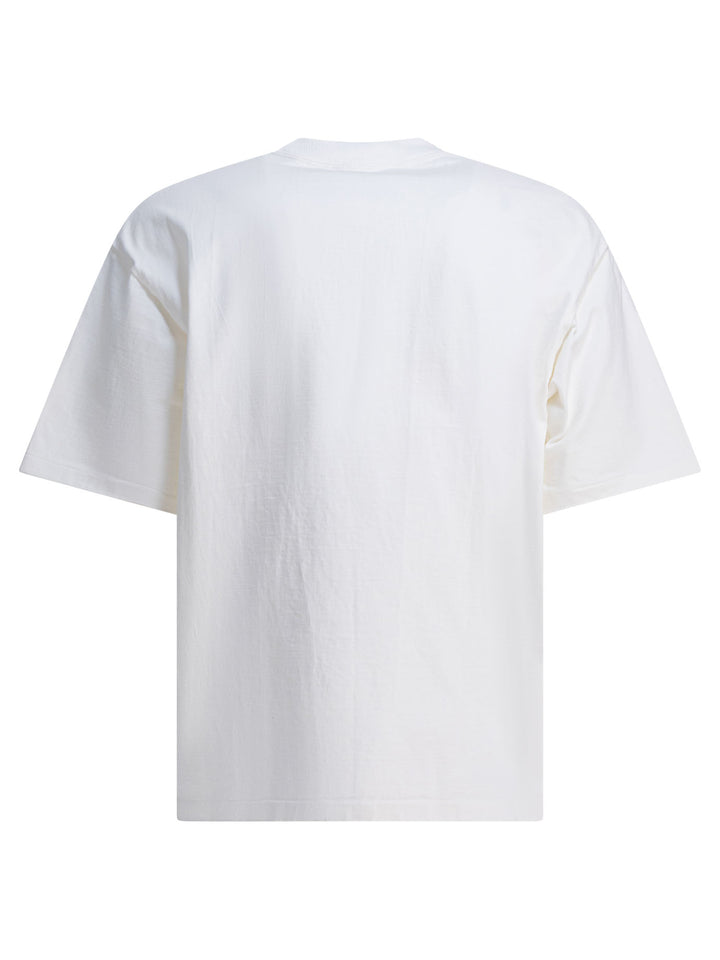 Auralee Cotton T-Shirt T-shirts - Bianco | 2a6af0f08230f68a4bc0f991fd2e59afc5206979