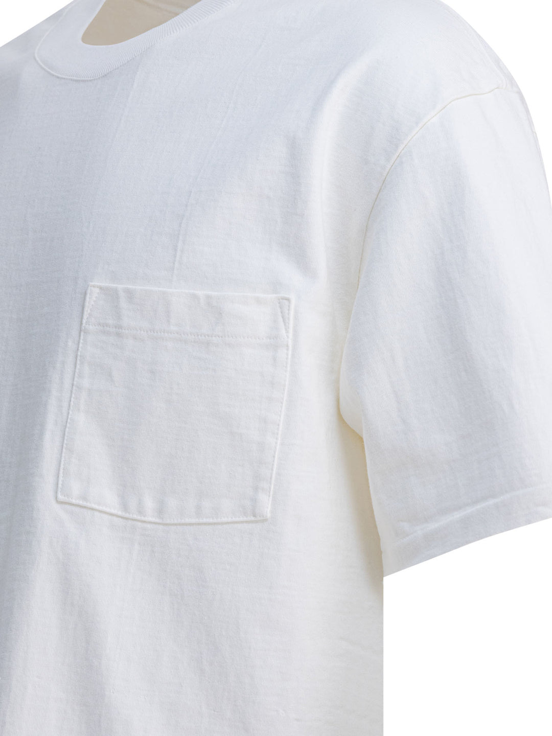 Auralee Cotton T-Shirt T-shirts - Bianco | fba45badcd5b8e7705f6703af5c80e885316d353