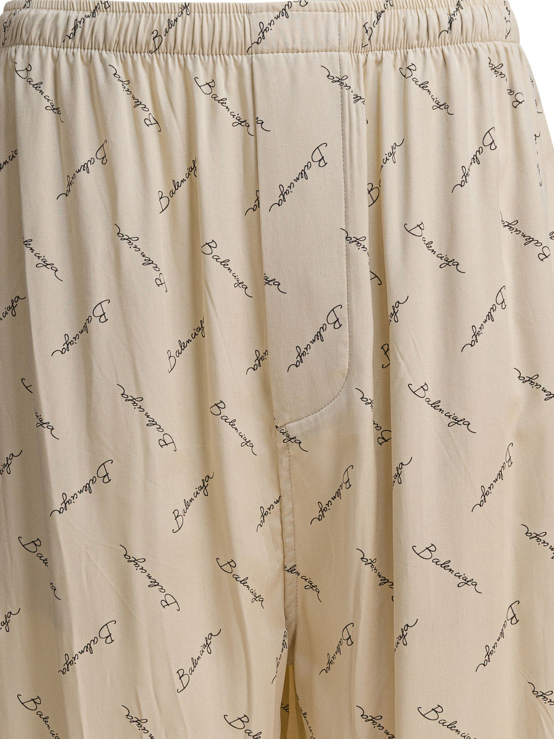 Balenciaga Pants With Logo Trousers - Beige | 86ec8b6ee633a882a23fc53d7f213d357f5ed75a