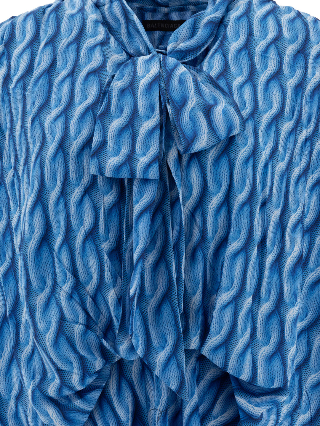 Balenciaga Printed Dress Abiti - Blu | c4a2b5486dc7e3cb3f6dc5d68abf14252235e24a