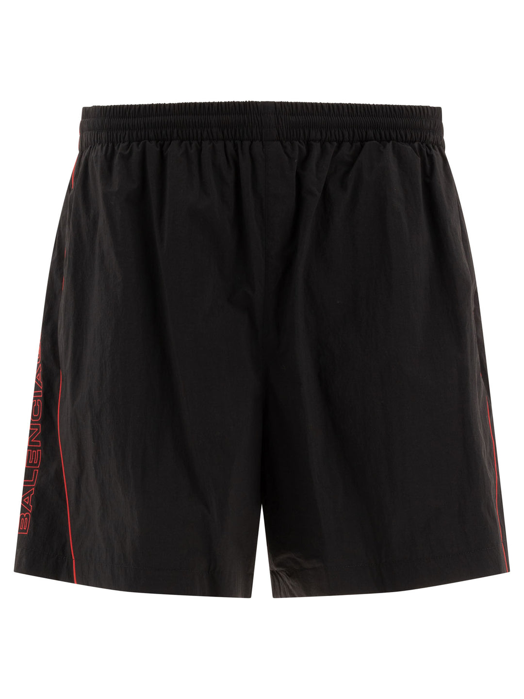 Balenciaga Short With Logo Shorts - Nero | b3506ea30a4fc420d2fadb701193d218d6b92fb0