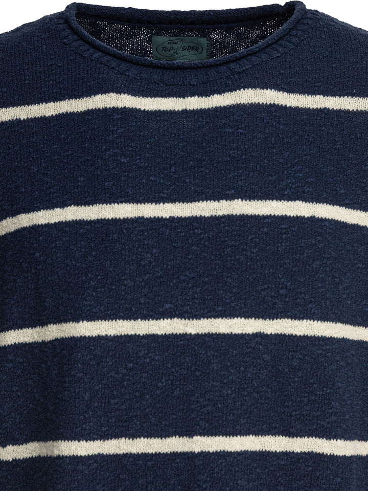 Beams Plus Striped Crewneck Sweater Knitwear - Blu | 26fa9072b6fb278c92e5ac5813b50e98735d956c