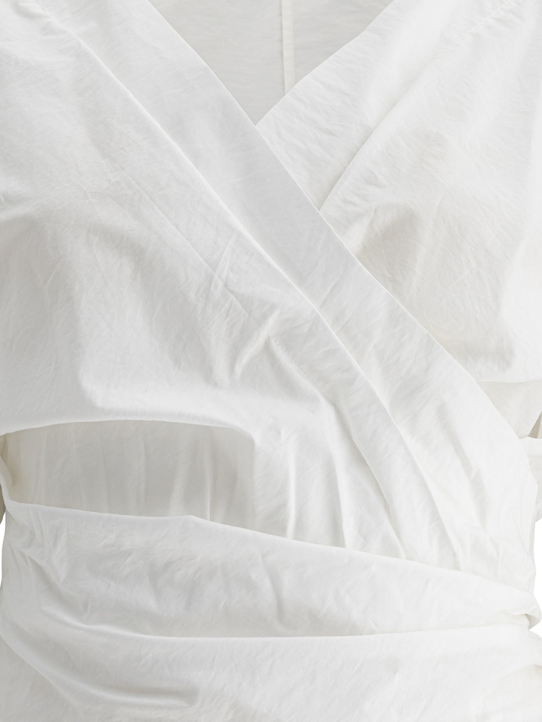 Brunello Cucinelli Kimono Style Top With Shiny Trims Top - Bianco | e7890153409c8e34b159b7cfdff704181a781ded