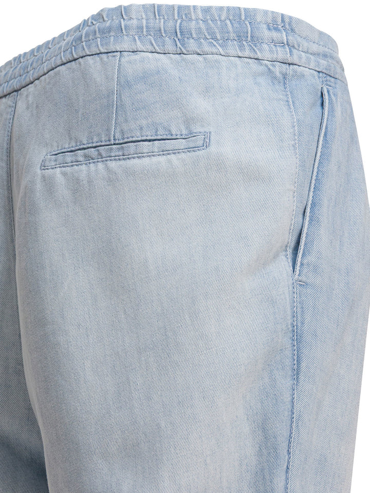 Brunello Cucinelli Cotton Denim Pants And Linen Trousers - Light blue | 149f670fd384261b3e128746498b55d701bc9a55