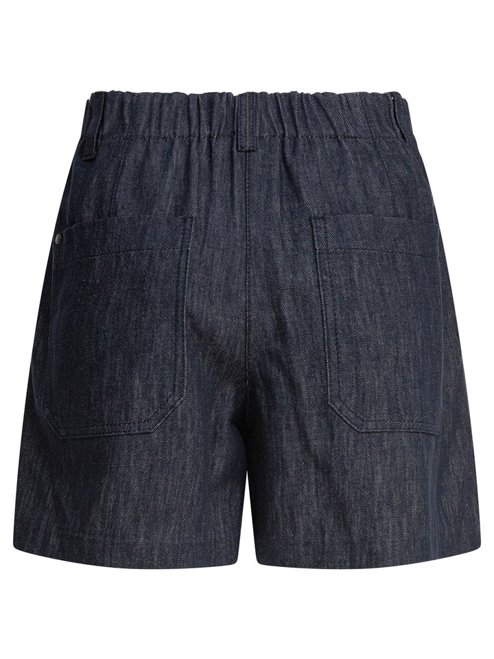 Brunello Cucinelli Baggy Shorts - Blu | 81e3da50b61d89176c15706450726d9412be509c