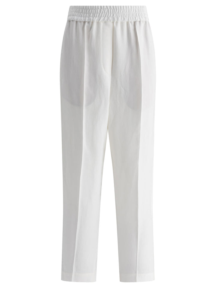 Brunello Cucinelli  Trousers - Bianco | 21abe330e5bf70c933ba94e1fe368569e7d828ae