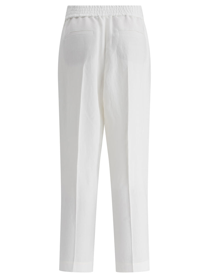 Brunello Cucinelli  Trousers - Bianco | bfc7488b474a2686bb5cd288862a9b54239326b7