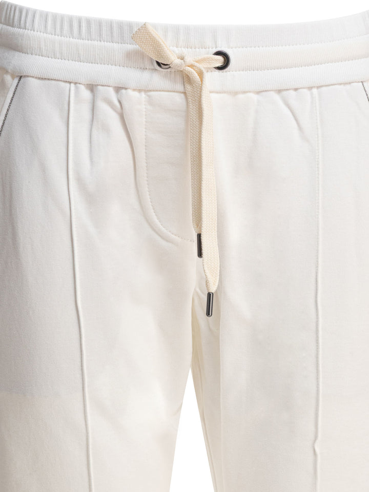 Brunello Cucinelli Track Trousers - Bianco | fb912d585cf55102991cdc72228338fa94785adb