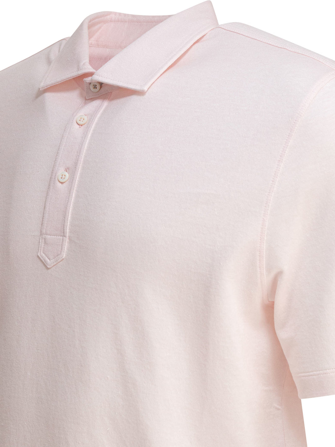 Brunello Cucinelli Cotton And Linen Pique Polo Shirt Polo shirts - Rosa | 2cd061a557e54d537cdc5bc2415140a97ee701ef