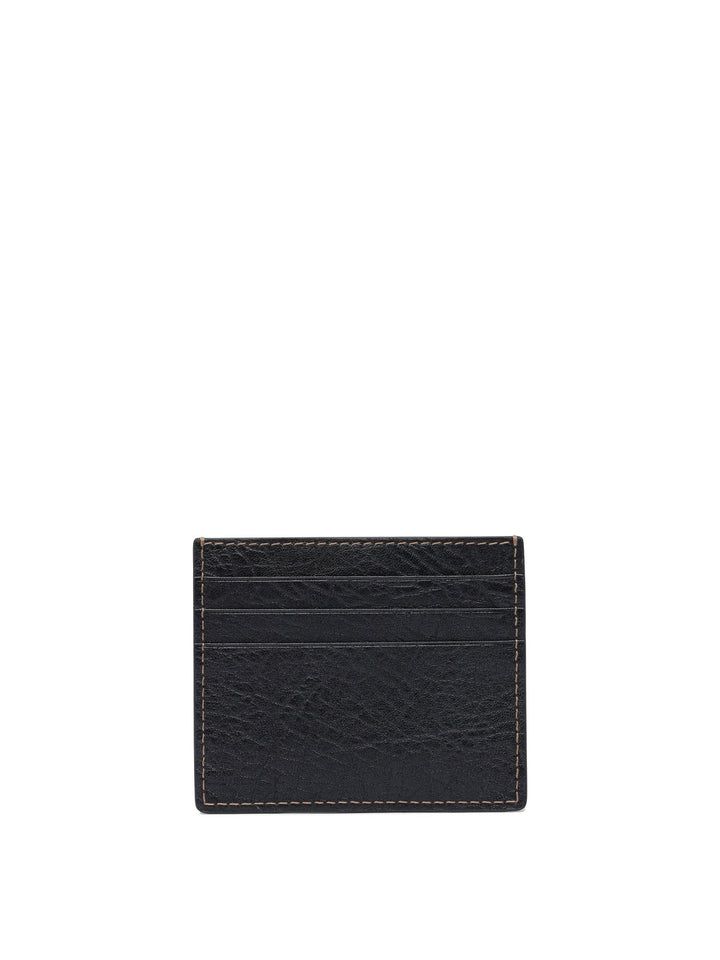 Brunello Cucinelli Calfskin Leather Card Holder Wallets & Card holders - Nero | 783ffe2a7ce1ebfb93c206eb97ad008a87431169