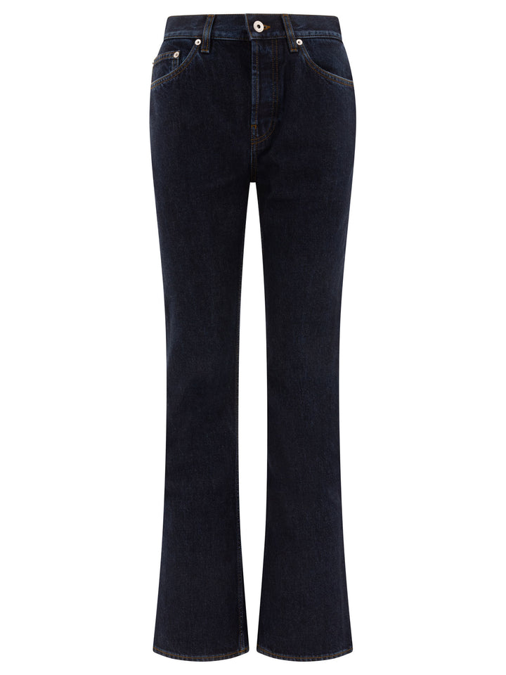 Burberry High Rise Bootcut Jeans - Blu | 3df9d70d79c1bdfad2e25e4d146b52984bbdab68