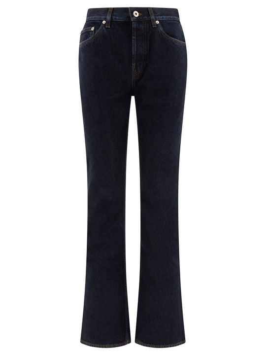 High Rise Bootcut Jeans Blu
