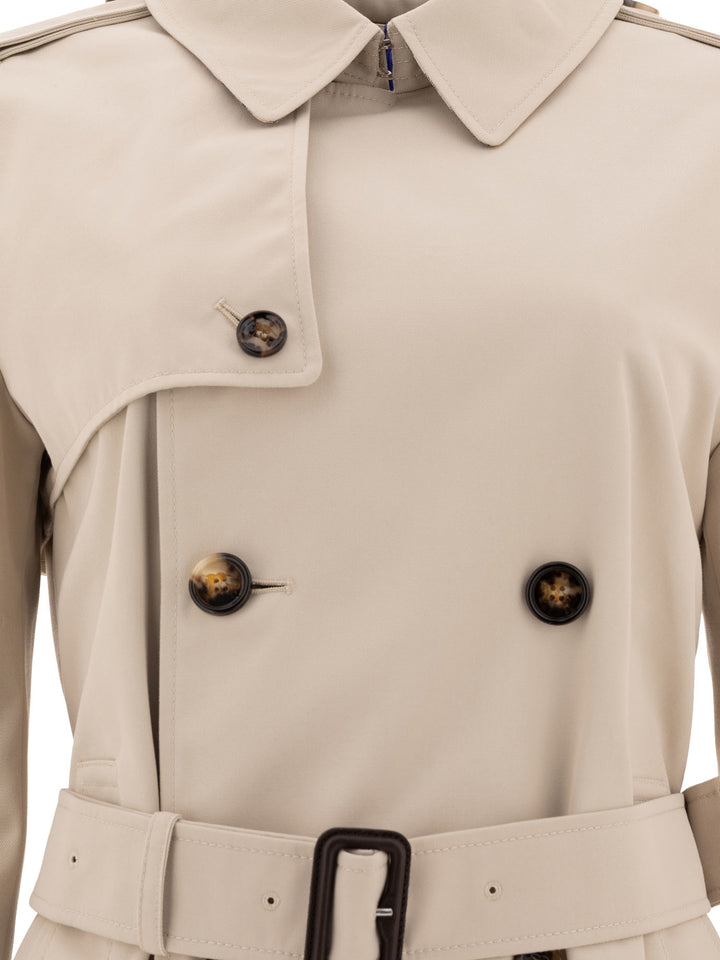 Burberry Cotton Blend Trench Jacket Jackets and Coats - Marrone | 1785f659421e4a1f6c960f964c58420a8b731e7f
