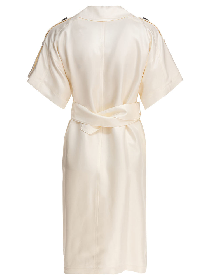Burberry Viscose Trench Dress Abiti - Beige | 72c822c7c773e6ccf3606b208b3c273caa967d7a