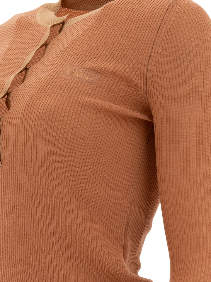 Chloé Henley T-shirts - Rosa | 40f7488c5482c598cd88a7856f855ebb4d791801