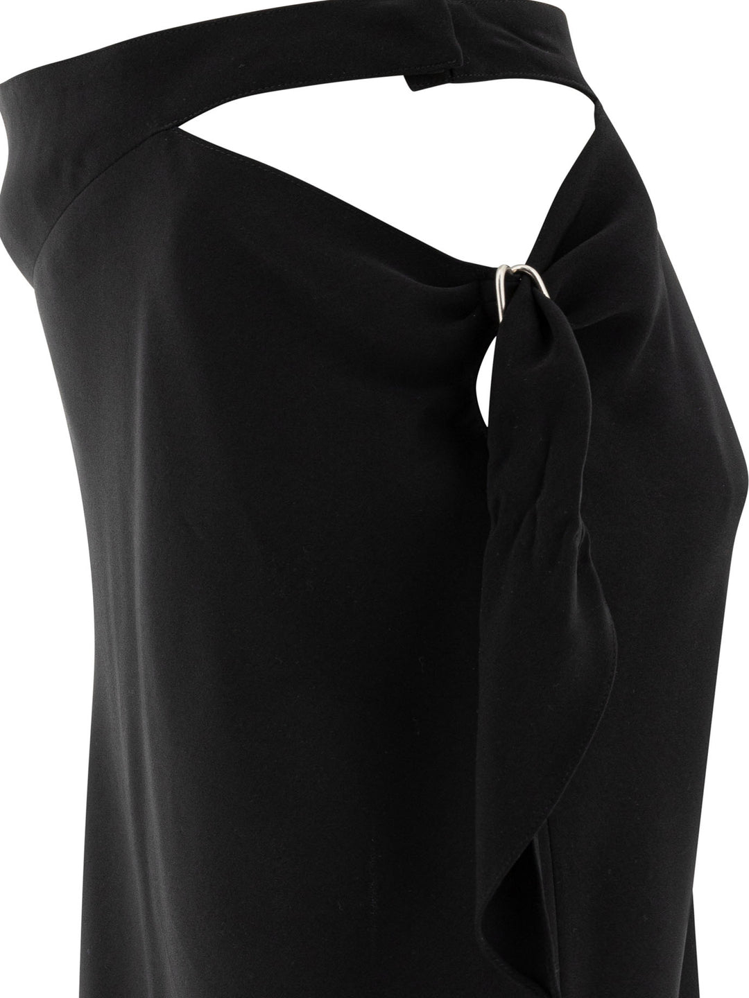CourrèGes Cut Out Skirt With Knot Gonne - Nero | 3f138aaa0d323d5bac7265a6d574c9c1c9f8f830