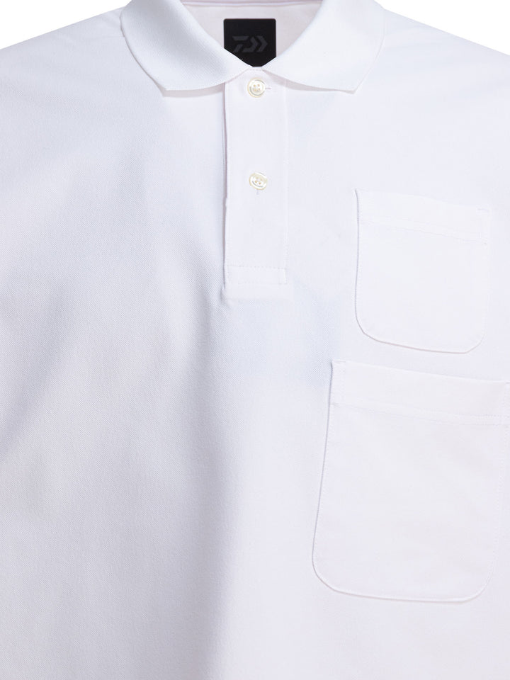 Daiwa Pier 39 Polo Shirt With Two Pockets Polo shirts - Bianco | ae20cf199525998c6d9f3afd92d3ebbe80f5518e