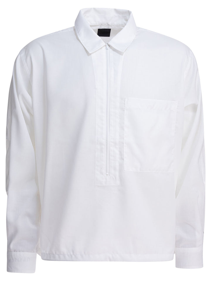 Daiwa Pier 39 Half Zipper Shirt Shirts - Bianco | 6a4b1821bd82802554fd4a993c7c483b917f589d