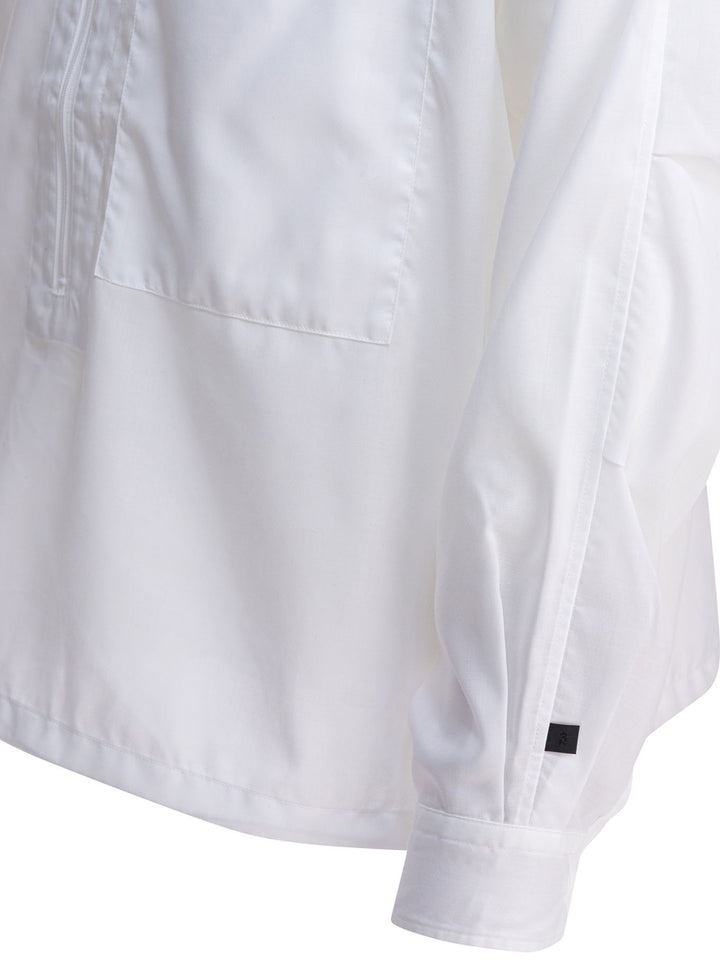Daiwa Pier 39 Half Zipper Shirt Shirts - Bianco | dc574c6357ccba3aeceac77469a7eeb8c53df263