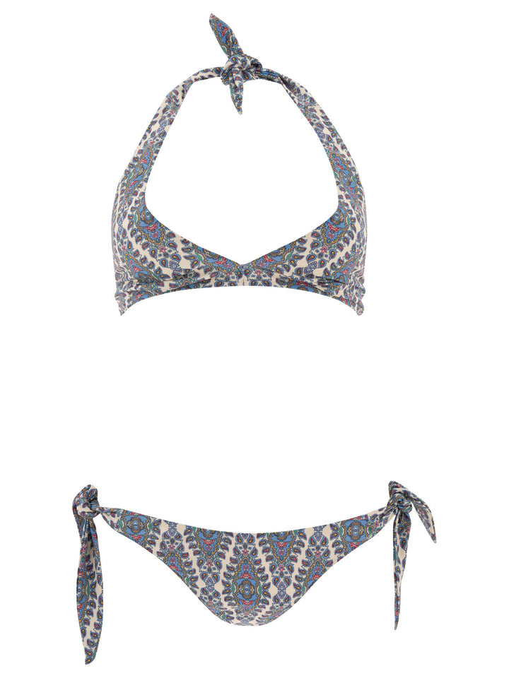Etro Bikini With Paisley Print Swimwear - Blu | cfe1da594b70db12cbf1a41fe5a5237bc4e51c64